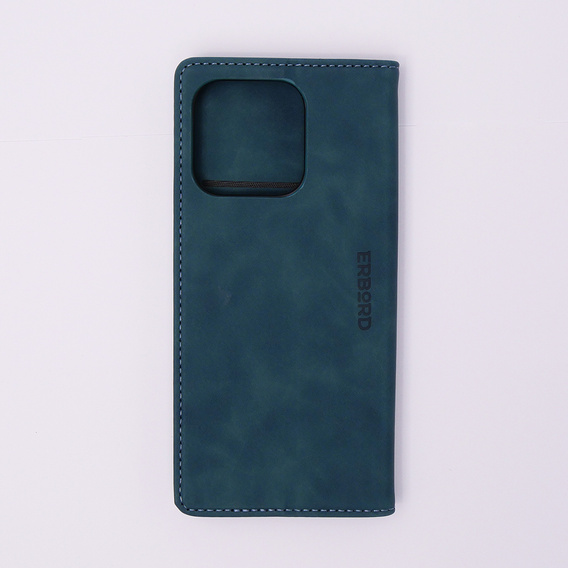 Telefontok a Xiaomi Redmi 12C, ERBORD Vintage, pénztárca patenttal, kék
