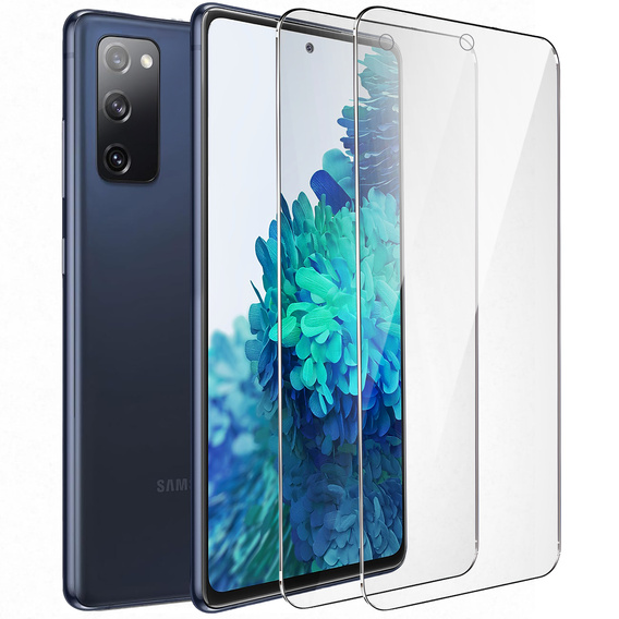 2x edzett üveg a Samsung Galaxy S20 FE, ERBORD 9H Hard Glass a képernyőn