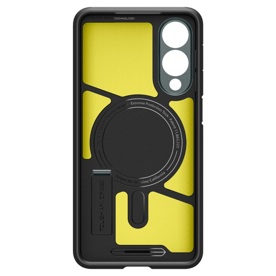 Spigen tok Samsung Galaxy A36 5G készülékhez, Tough Armor Mag Mag MagSafe, fekete + 9H edzett üveg