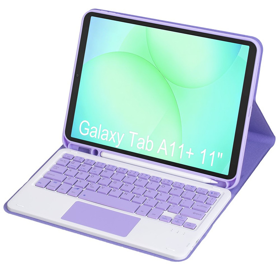 Bluetooth billentyűzettel és érintőpaddal ellátott tok Samsung Galaxy Tab A11+ készülékhez
