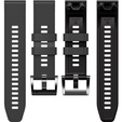 Szilikon pánt Garmin Fenix 7 / Forerunner 965 / 955 / 945 / 935, szürke / fekete
