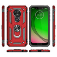 Páncélozott telefontok a Motorola Moto G7 Power, Nox Case Ring, piros