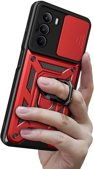 Telefontok a Realme C71, CamShield Slide, piros