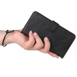 Pattintható tok a Realme C67, Leather Wallet, fekete