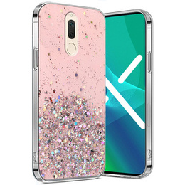 Telefontok a Huawei Mate 10 Lite, Glittery, rózsaszín
