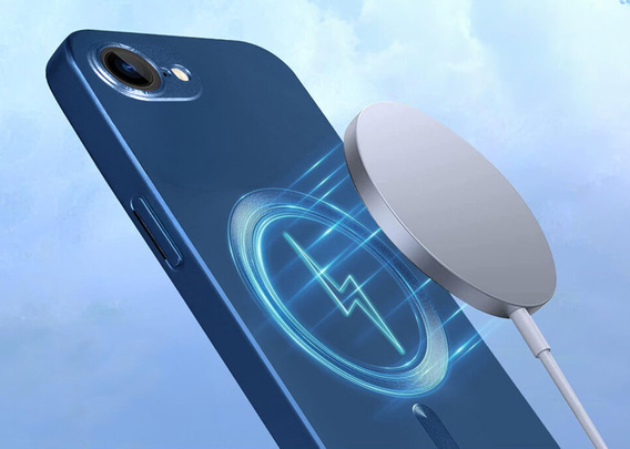 Tok iPhone 16E, ColorMag, MagSafe-hoz, sötétkék + 9H edzett üveg