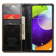 CASEME flip tok Samsung Galaxy A52/A52s, Waxy Textured, kávé