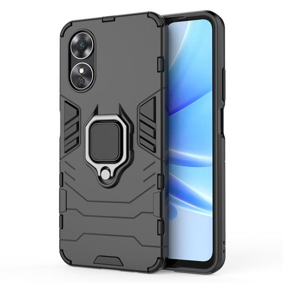 Telefontok a Oppo A17, Kickstand Ring, fekete