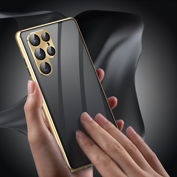 Tojás Samsung Galaxy S24 Ultra, Privacy Dual Glass, arany
