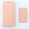 Pattintható tok a Xiaomi 13T / 13T Pro, Card Slot, rózsaszín