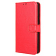 Pattintható tok a Infinix Zero 30 5G, Crazy Horse Wallet, piros