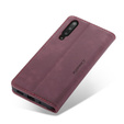 CASEME tok Samsung Galaxy A70, Leather Wallet Case, bordó