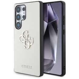 GUESS Telefontok a Samsung Galaxy S25 Ultra, 4G Big Metal Logo, bézs színű