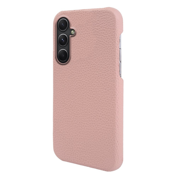 Bőr tok Samsung Galaxy A54, Genuine Leather, rózsaszín