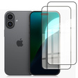 2x edzett üveg ERBORD 3D a iPhone 16 teljes képernyő