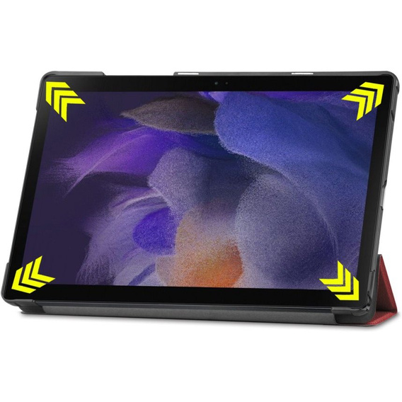 Tok Samsung Galaxy Tab A8 10.5 SM-X200 SM-X205, Smartcase, bordó