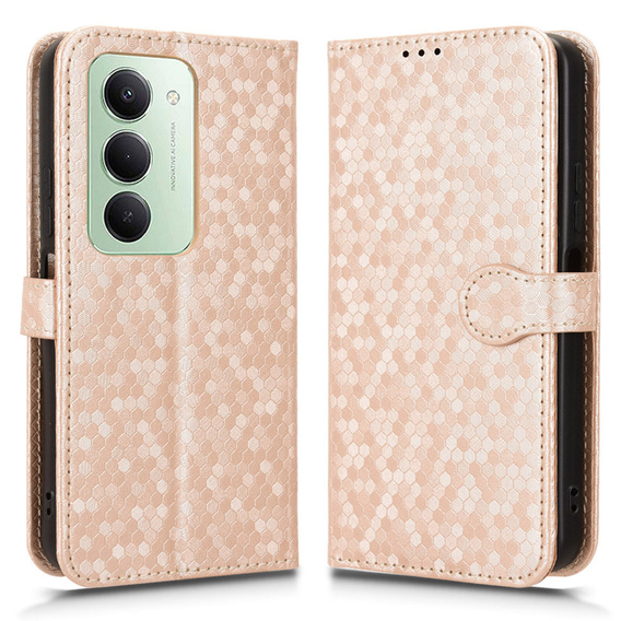 Flap tok Xiaomi Redmi Note 14 4G, Wallet Rhombus, fekete
