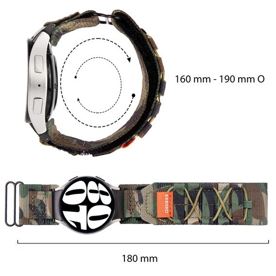 ERBORD Runner Nylon szíj a Samsung Galaxy Watch 4/5/6/7 órához