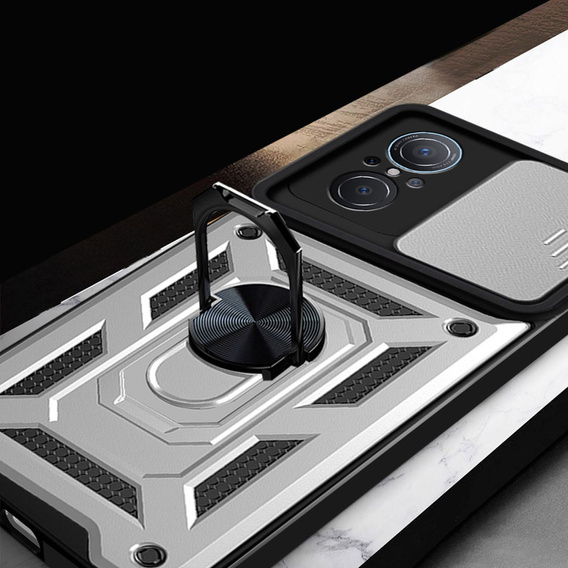 Telefontok a Huawei Nova 9 SE, CamShield Slide, ezüst
