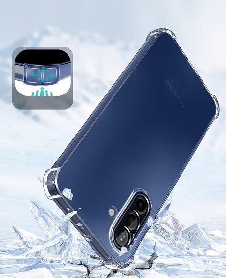 Tok Samsung Galaxy A17 5G, megerősített, kameravédelemmel, átlátszó