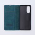Telefontok a Oppo A78 4G, ERBORD Vintage, pénztárca patenttal, kék