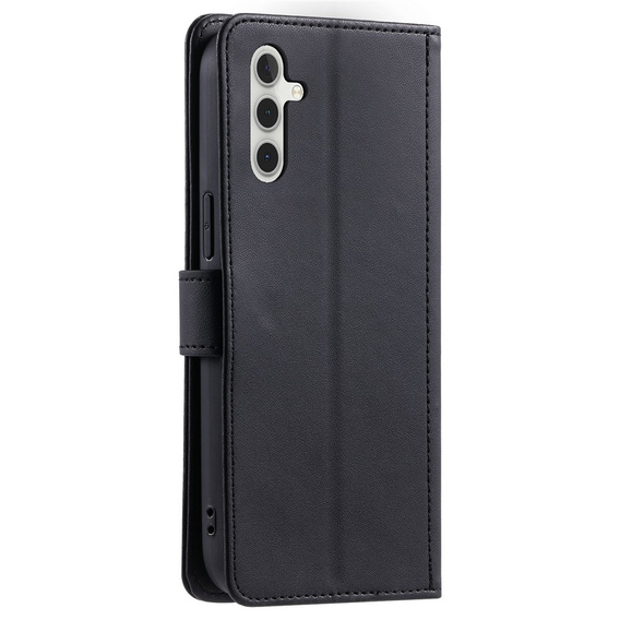Flap tok Samsung Galaxy S25 FE, Rhombus Crossbody Leather, fekete