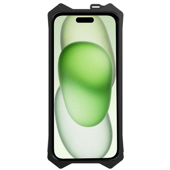 Páncélozott tok iPhone 15 Plus, Aluminum Alloy, fekete