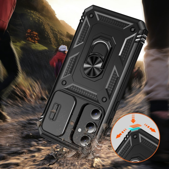 Telefontok a Samsung Galaxy S23 FE, CamShield Slide, fekete