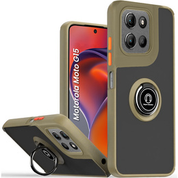 Tok Motorola Moto G15 / Motorola Moto G15 Power, Frosted Ring, zöld