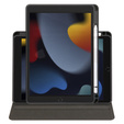 Tok iPad 10.2" 2021/2020/2019 (9/8/7 gen.), tolltartóval, 360°-os forgatható, fekete