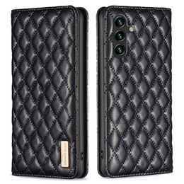 Pattintható tok a Samsung Galaxy A35 5G, Wallet, BINFEN COLOR, fekete