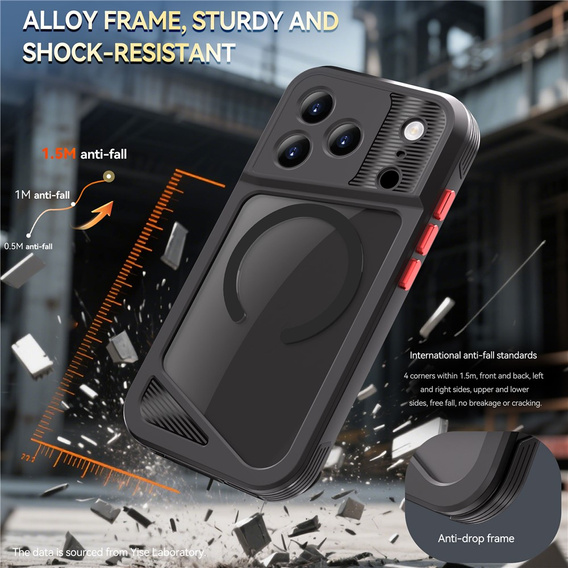 SHELLBOX GTM IP68 vízálló tok MagSafe-vel iPhone 17 Pro-hoz