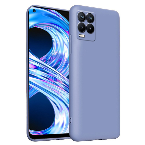 Telefontok a Realme 8 / 8 Pro, Silicone Lite, levendula