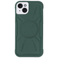 Tok iPhone 15, ERBORD Armor Mag, zöld