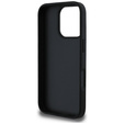 Guess Grained Hot Stamp 4G háromszög alakú fém tok iPhone 16 Pro Max készülékhez
