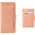 Pattintható tok a Xiaomi Poco F6, Card Slot, rózsaszín
