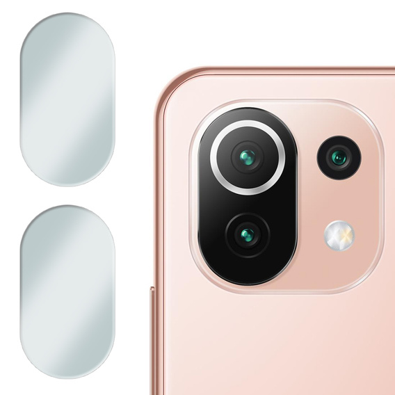2x ERBORD edzett üveg a kamera számára, hogy Xiaomi Mi 11 Lite / Mi 11 Lite 5G