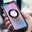 Teletok LUPHIE iPhone 14-hoz, Armor Bumper, fekete / piros