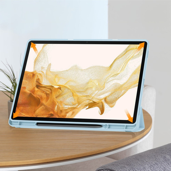 Tok Samsung Galaxy Tab S10+ Plus, Smartcase tolltartóval, kék