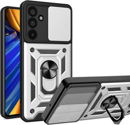 Telefontok a Samsung Galaxy M55 5G, CamShield Slide, ezüst