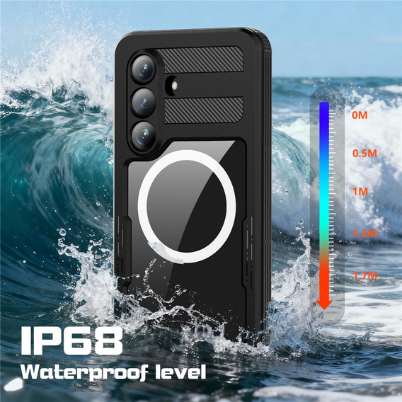 REDPEPPER vízálló tok Samsung Galaxy S26-hoz, fekete