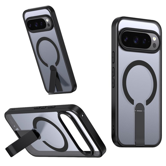 Fusion hibrid tok Google Pixel 10 Pro XL készülékhez, MagSafe, állvánnyal, fekete