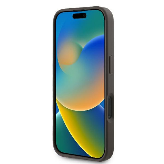 GUESS 4G Nagy fém logós tok iPhone 16-hoz