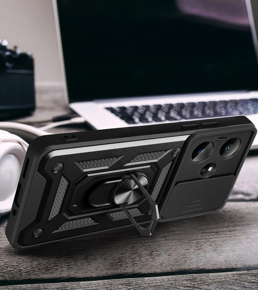 Telefontok a Realme GT 7 / 7T, CamShield Slide, fekete