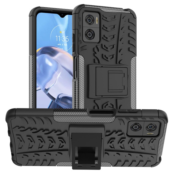 Telefontok a Motorola Moto E22 / E22i, Tire Armor, fekete
