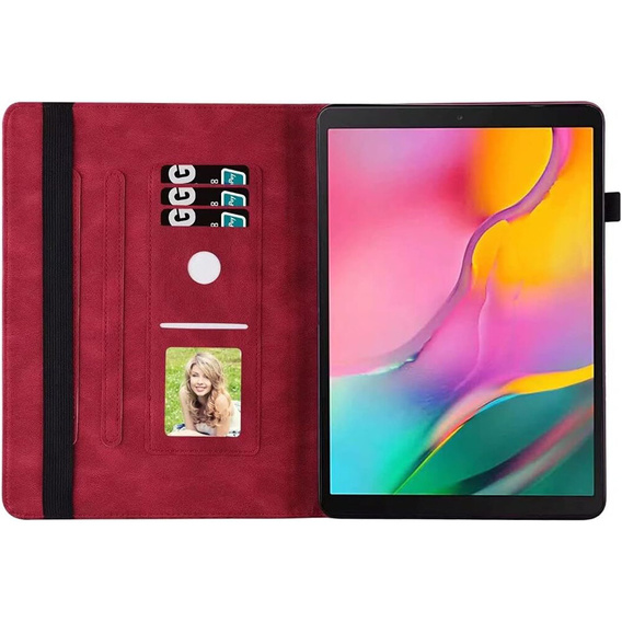 Telefontok a Lenovo Tab M9, Wallet Pen Slot, butterflies, barna