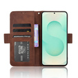 Pattintható tok a Samsung Galaxy S25 Edge, Card Slot, barna