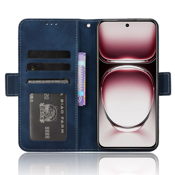 Pattintható tok a Oppo Reno 12, Card Slot, sötétkék