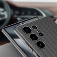 Telefontok a Samsung Galaxy S24 Ultra, GKK Woven Leather, szürke