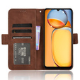 Pattintható tok a Xiaomi Redmi 13C / Poco C65, Card Slot, barna